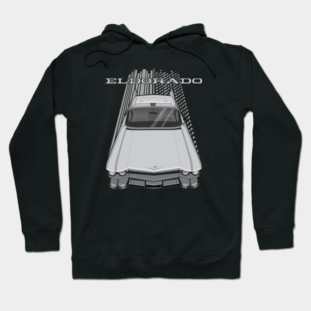 Cadillac Eldorado Biarritz Convertible 1959 - Silver Hoodie by V8social